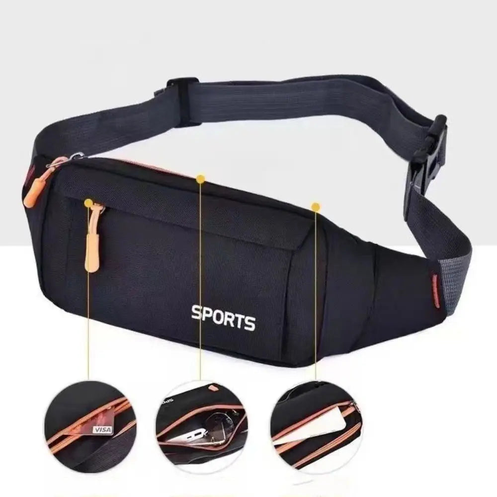 Women Waist Pack Sports Running Waist Bag for Men Mobile Phone Holder Belt Bag Gym Fitness Travel Pouch Chest Bags Waterproof