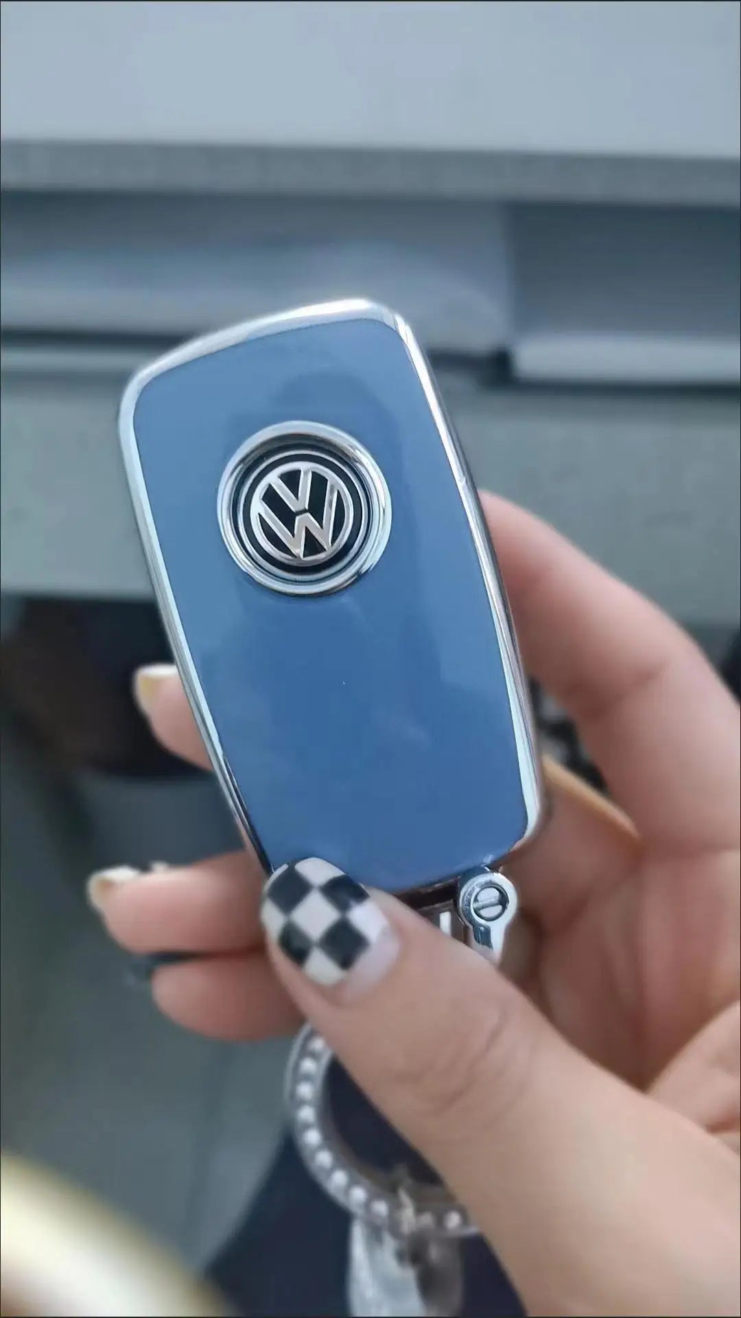 14MM Car Key Stickers Auto Control Keychain Emblem Accessories For Volkswagen VW Rline GTI R Polo Golf Passat Magotan Tiguan GTD