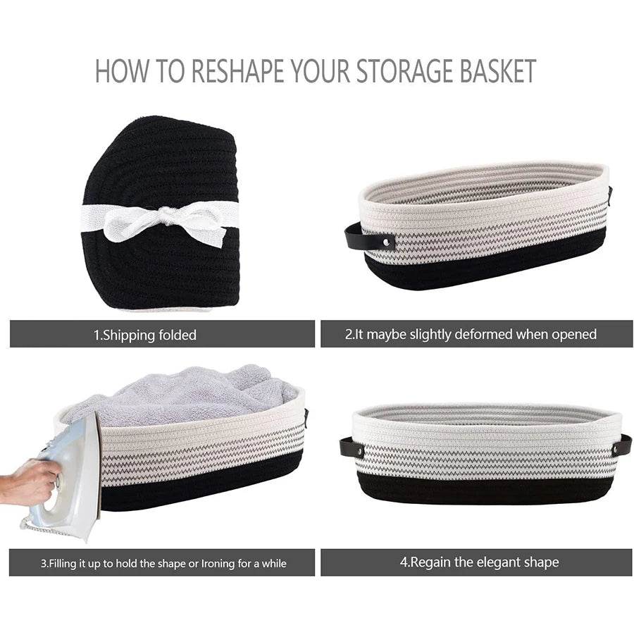 Nordic Cotton Rope Storage Basket - P12 Hub Europe