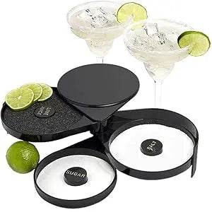3-layer ABS Rotating Cocktail Seasoning Box, Bar Wine Accessories, Mixed Salt and Sugar Box, Bar Bartender Mixer Toolbox - P12 Hub Europe