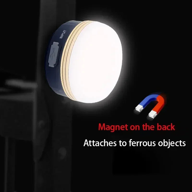 10W COB+LED Camping Lantern 3 Lighting Modes Rechargeable Flashlight Portable Tents Lamp Outdoor Hiking Fishing Hanging Light