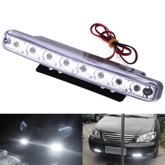 Universal Waterproof 8LED Car Motorcycle Daytime Running Light Lamp