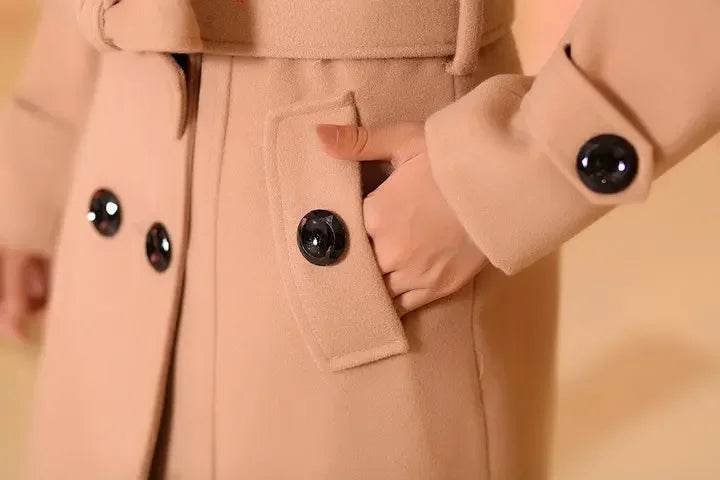 Warm Korean Fur Collar Coat - P12 Hub Europe