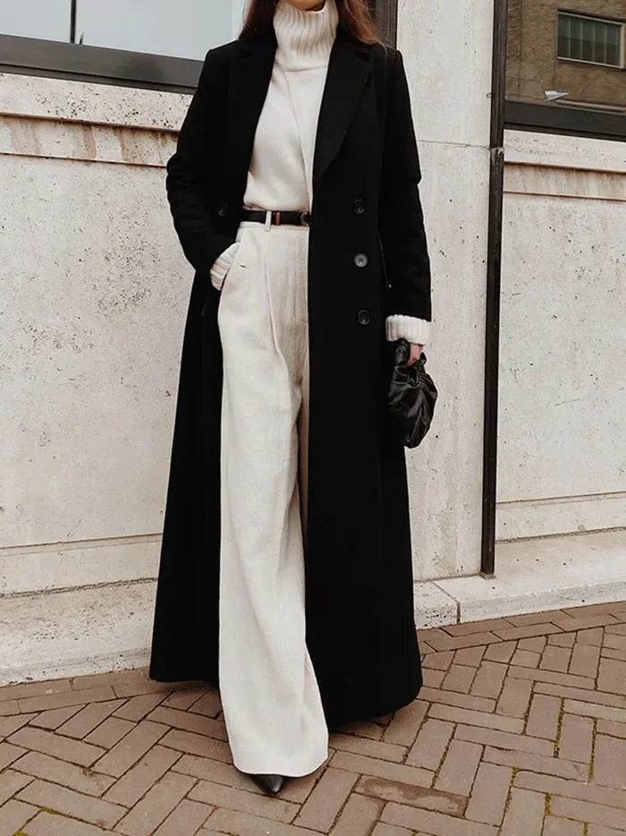 Women's Ankle Length Wool Trench - P12 Hub Europe