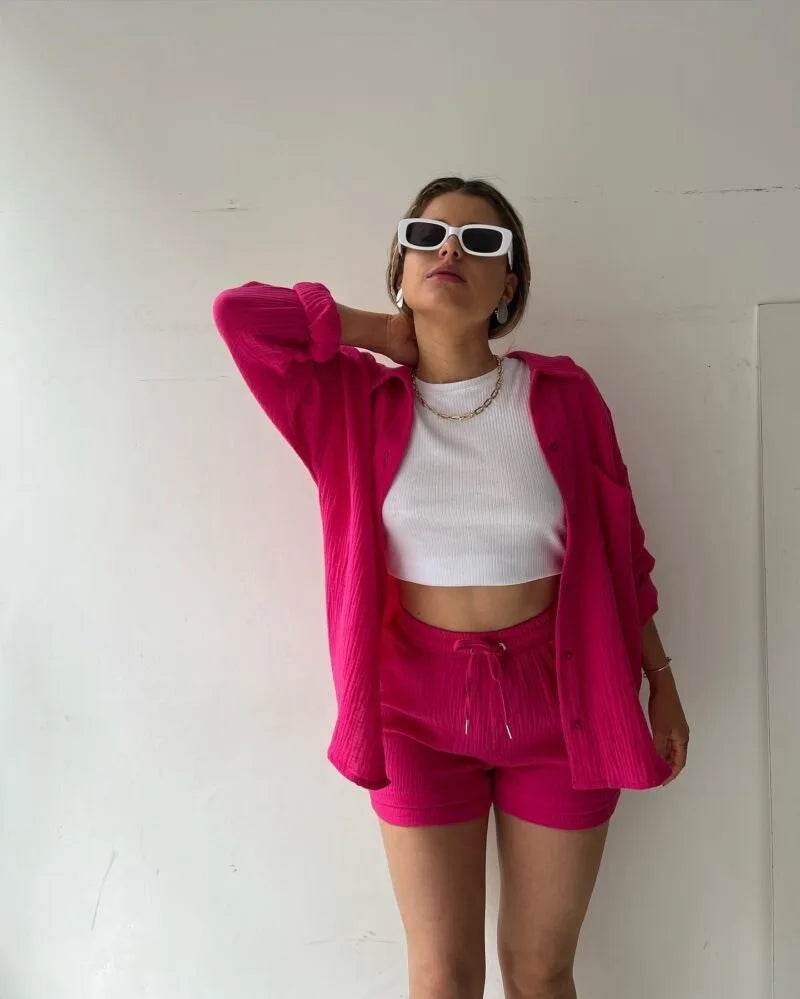 Women Summer Shorts Set - P12 Hub Europe