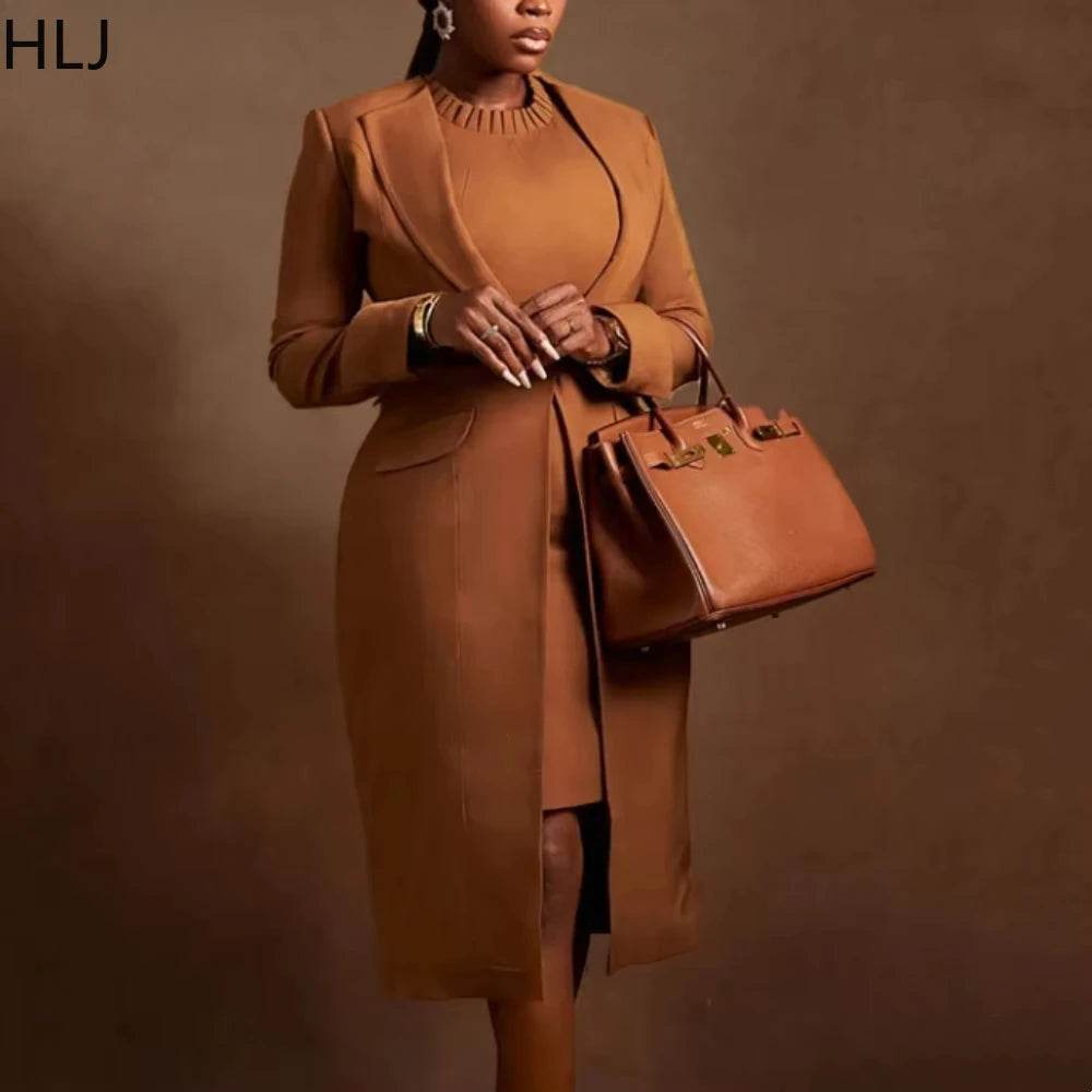 Elegant Office Blazer Dress - P12 Hub Europe