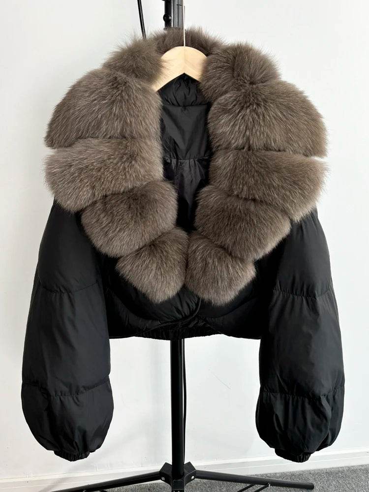 Luxury Fox Fur Down Parka - P12 Hub Europe