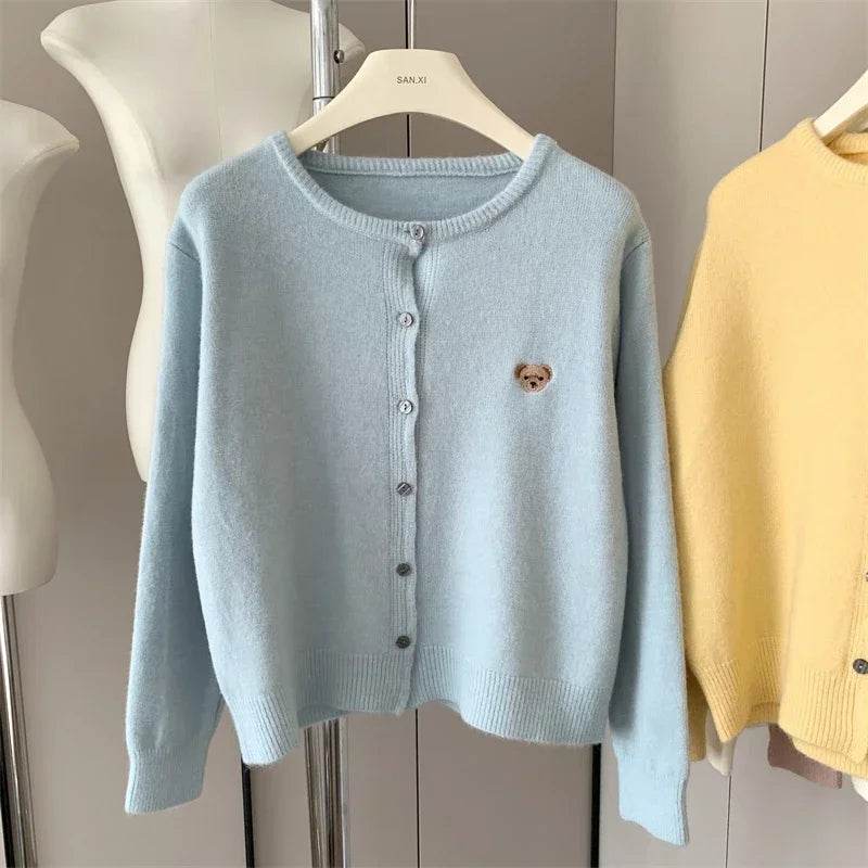 Cartoon Embroidery Cardigan - P12 Hub Europe