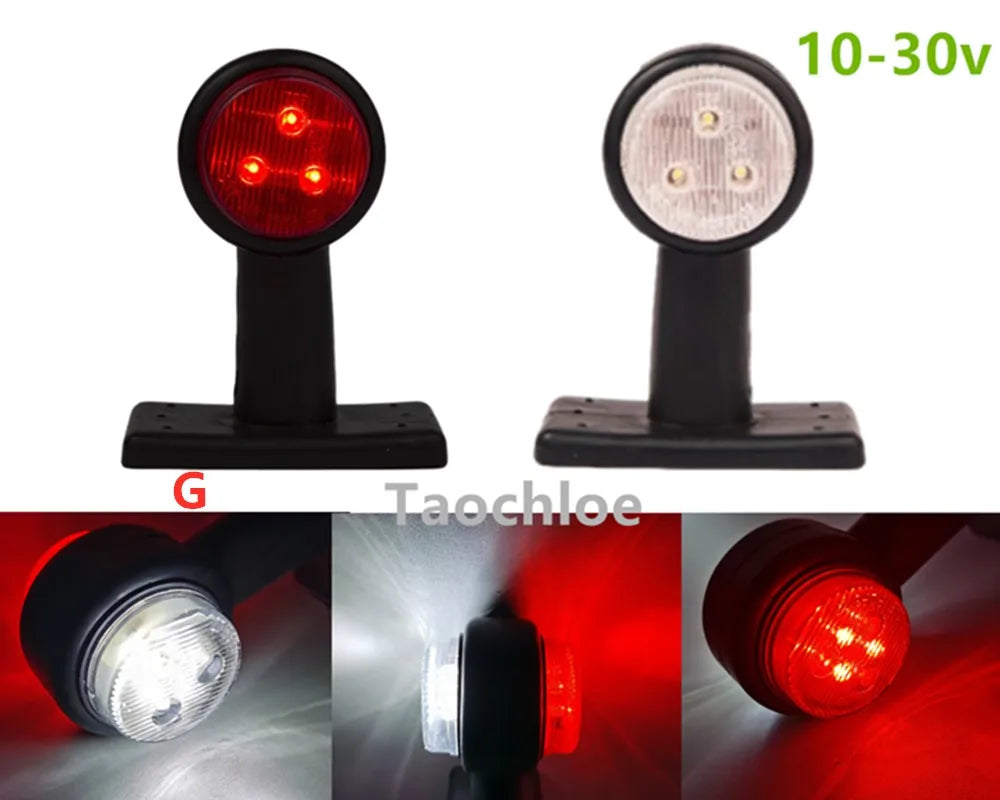 1Pair Truck 24v Side Marker Lights 12v Trailer Outline Lamp Clearance Lights Tail Light Assembly For Volvo truck For Scania