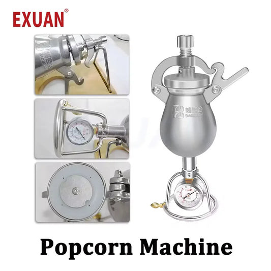 100ml/260ml/360ml Small Cooker Popcorn Machine Puffing Machine Corn Fry Machine Stainless Steel Grain Amplifier Popcorn Heater