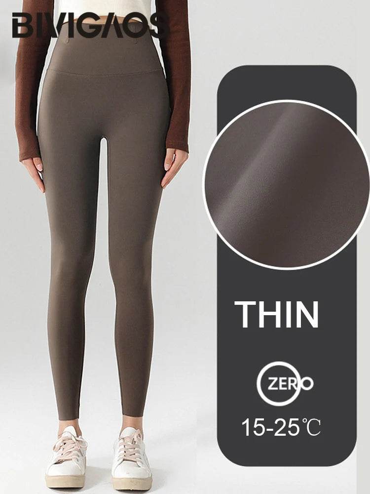 Women's Seamless Fleece-Lined Leggings - P12 Hub Europe