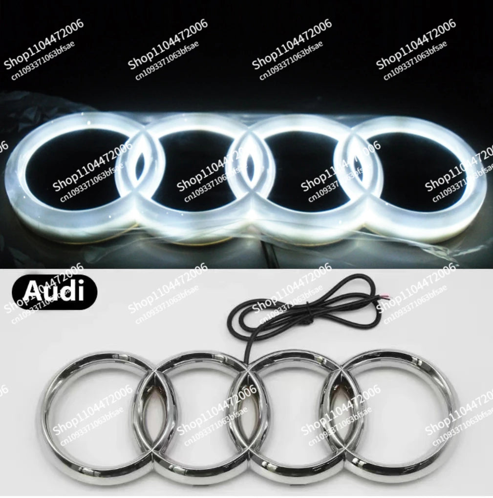 249mm/273mm/285mm Audi Car LED Front Grille Logo Lamp For AUDI A3 A4 A5 A6 A7 A8 S3 S4 S5 S6 S7 Q3 Q5 Q7 TT Static Light