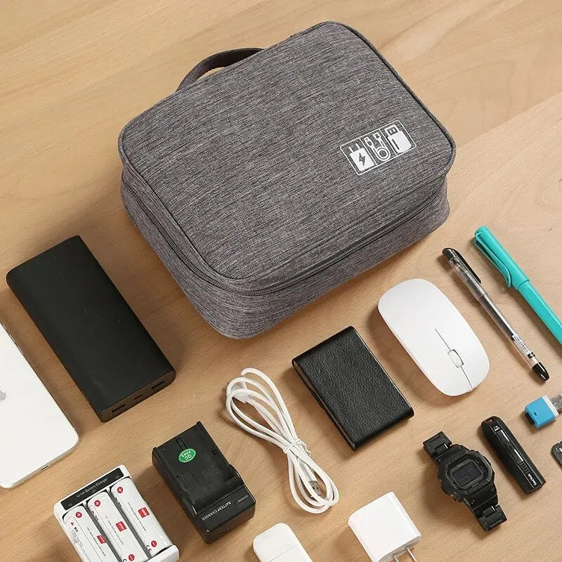 Digital Separated Travel Bag Large Capacity and Multifunctional Mobile Data Cable Power Bank USB Storage Bag
