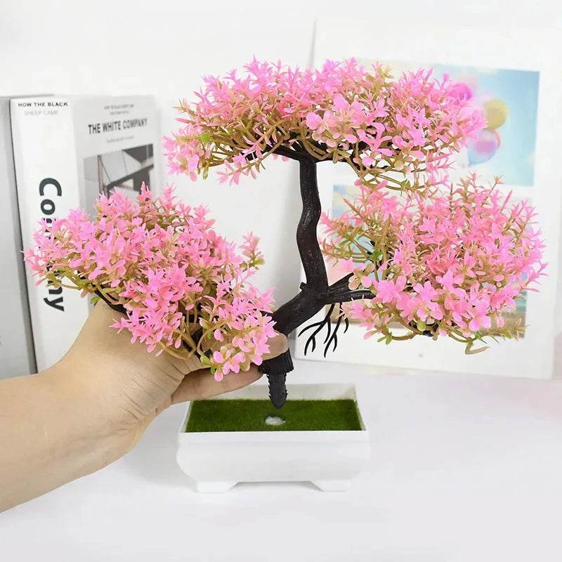 Artificial Plants Bonsai Small Tree Pot Fake Plant Flowers Potted Ornaments For Home Room Table Decoration Hotel Garden Decor - P12 Hub Europe