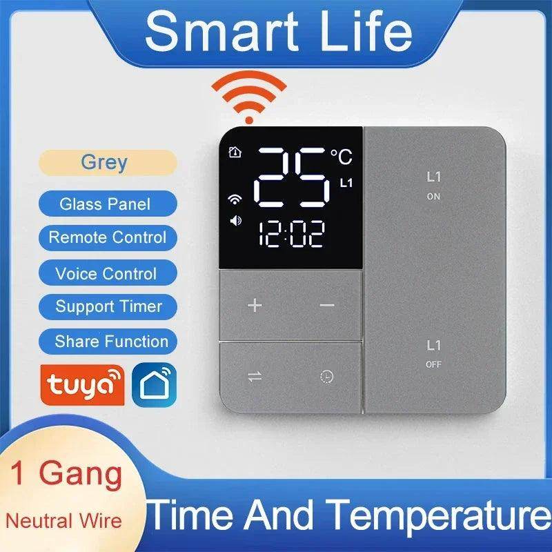 WiFi Smart Switch Temp Time 1-3 Gang - P12 Hub Europe