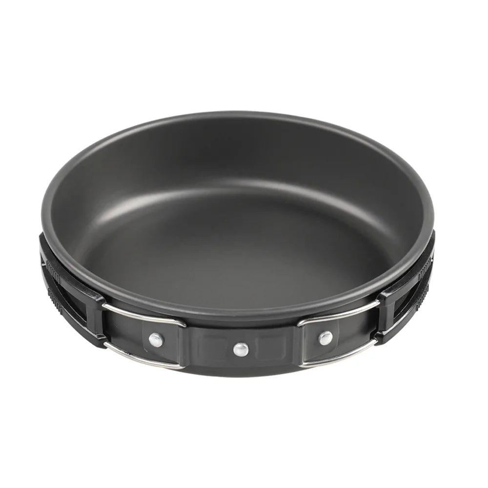 Camping Alloy Cooking Pan 18cm 20cm 22cm Non-Stick Fry Pan