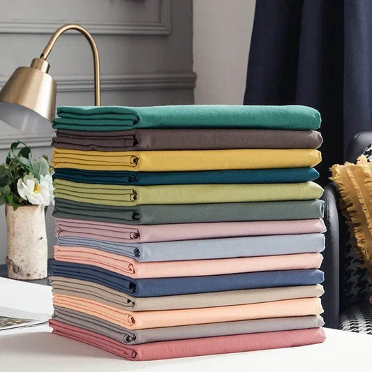 WASART Pure cotton flat bed sheet summer bedspread soft bed linens 2 people couple luxury double bed bedding king size bedsheet - P12 Hub Europe