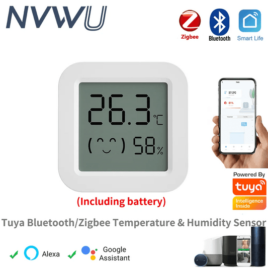 Bluetooth Temperature and Humidity Sensor LCD, Mini - P12 Hub Europe