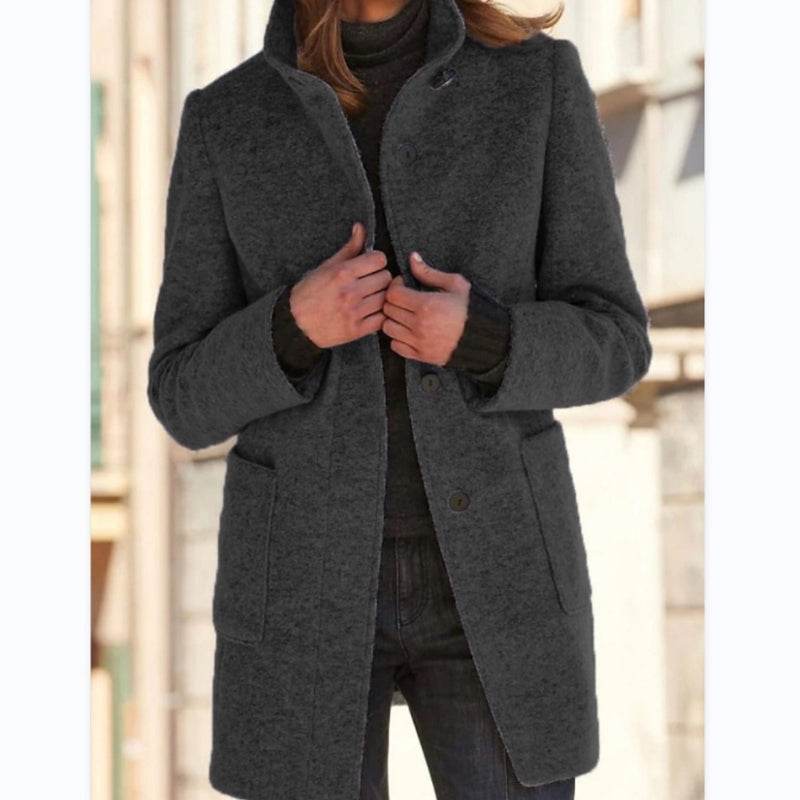Warm Wool Blend Trench Coat - P12 Hub Europe