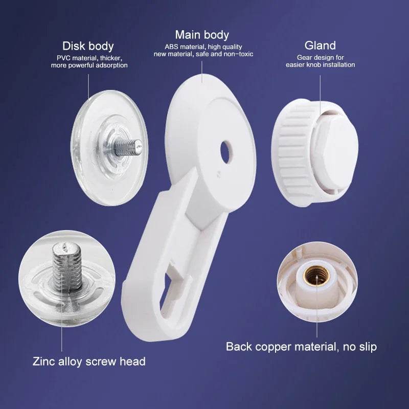 Suction Cup Toilet Paper Holder Wall Mount No Punching High Quality ABS Tissue Towel Roll Dispenser Bathroom Kitchen Accessories - P12 Hub Europe