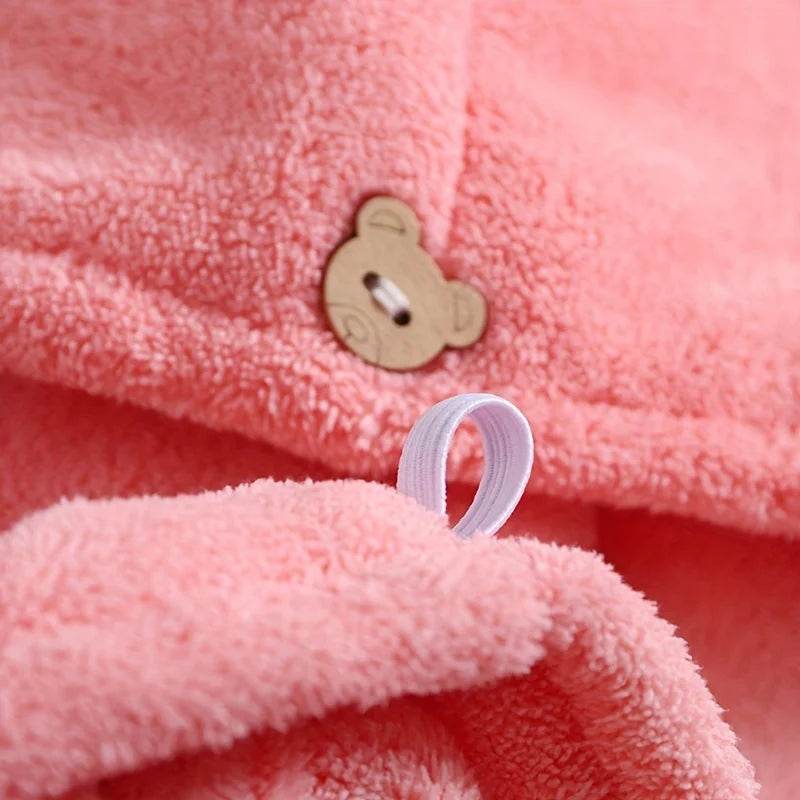 1pc Quick-Drying Hair Cap For Women Absorbent Coral Fleece Shower Cap With Thickened Towel For Hair Drying And Wrapping - P12 Hub Europe