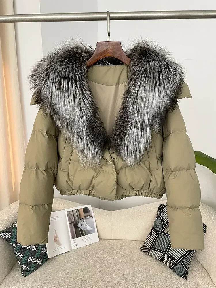 Short Fox Fur Down Puffer - P12 Hub Europe