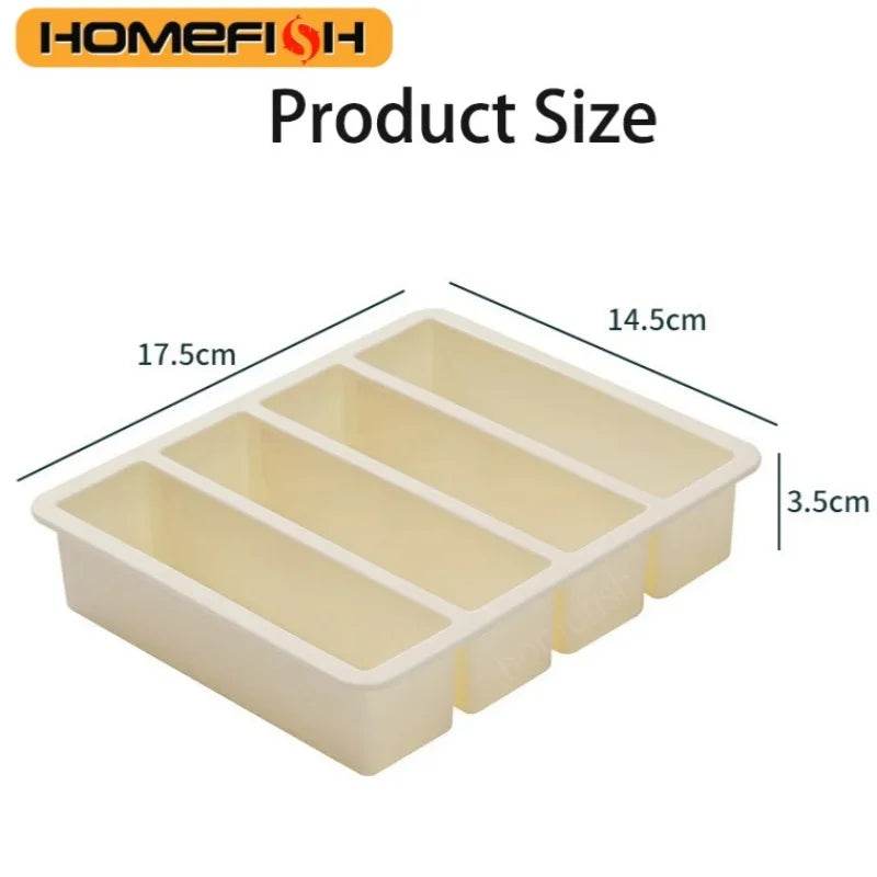 Strip-shap Ice Cube Trays Giant Silicone Ice Cubes Square Tray Mold Non-toxic Durable Wine Ice Cube Easy-Release Ice Cube Molds - P12 Hub Europe