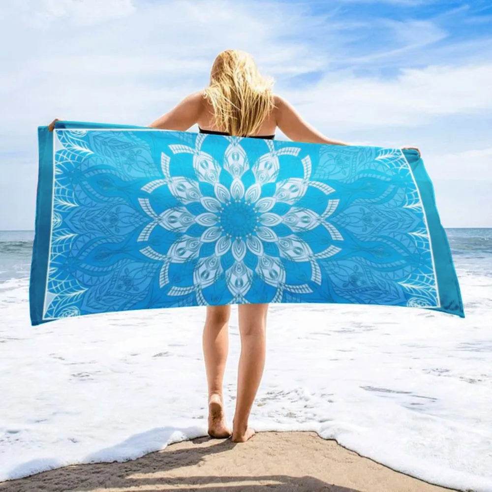 Quick Drying Microfiber Towels Beach Mat Sports Bathroom Luxury Travel Shower Towel Large Sand Free for Adults Body Dry Towels - P12 Hub Europe