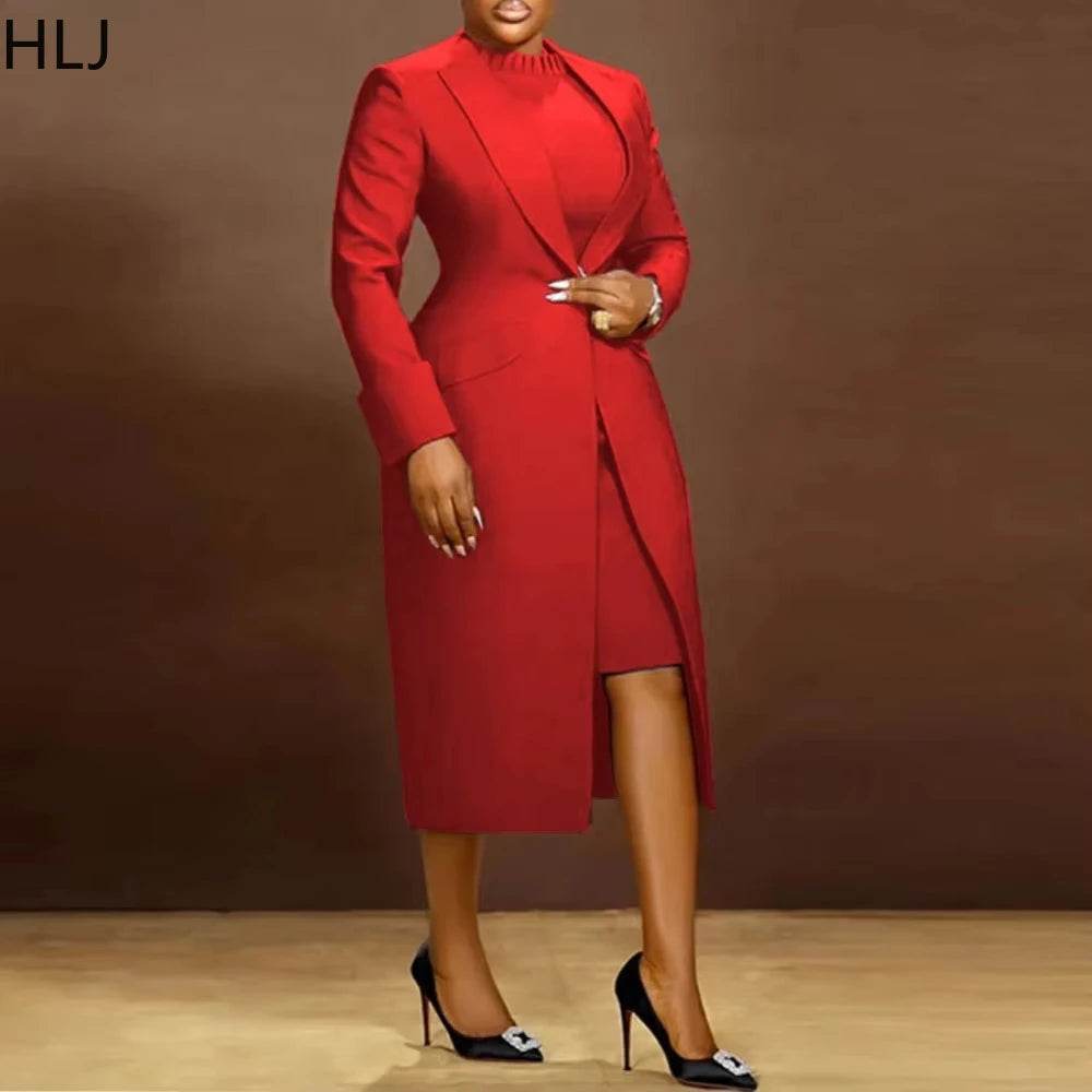 Elegant Office Blazer Dress - P12 Hub Europe