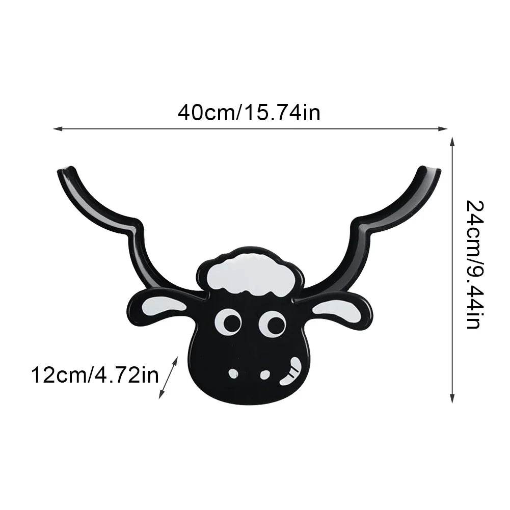Wall Mounted Paper Storage & Organizer Sheep 7 Rolls Toilet Paper Stand Bathroom Decor Tissue Shelf Bathroom Decorative Hardware - P12 Hub Europe