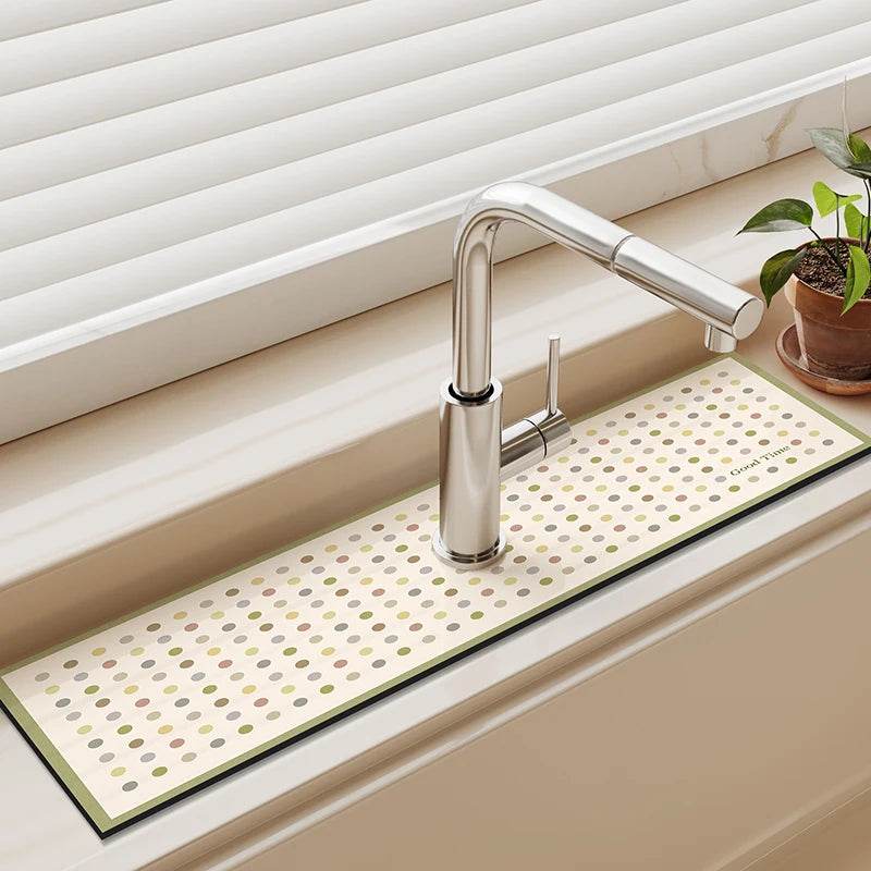 Diatomite Sink Faucet Drain Pad Absorbent Drying Mat For Kitchen Countertop Kitchen Sink Splash Mat Non-slip Table Mat - P12 Hub Europe