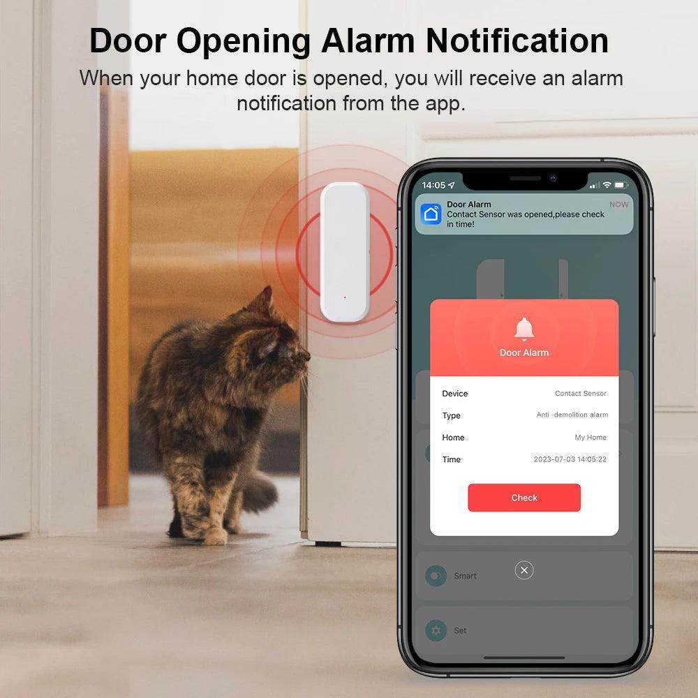 Sensor Door Tuya WiFi Zigbee Smart - P12 Hub Europe