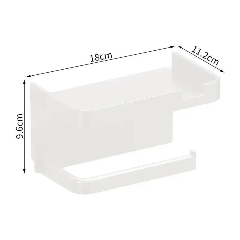 Toilet Paper Holder Plastic Storage Rack Kitchen Towel Placement Of Seasoning Bottles Bathroom Wall Roll Of Paper Phone Storage - P12 Hub Europe