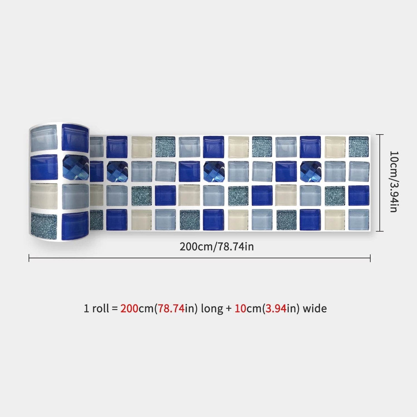 41 Styles Baseboard Stickers Waterproof Peel & Stick Waistline Wall Sticker Floor Border Sticker For Kitchen Bathroom 10x200cm - P12 Hub Europe