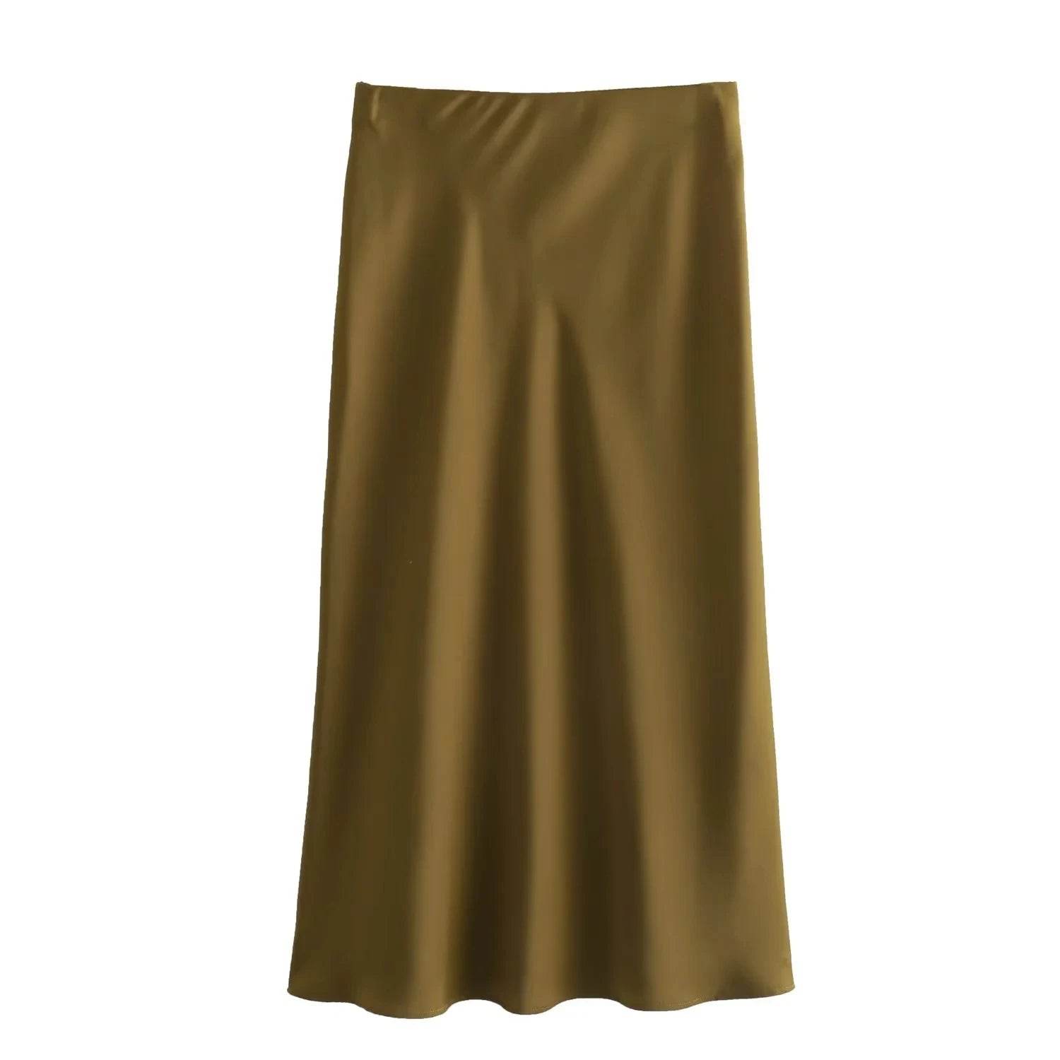 Women's Flowing Satin Midi - P12 Hub Europe