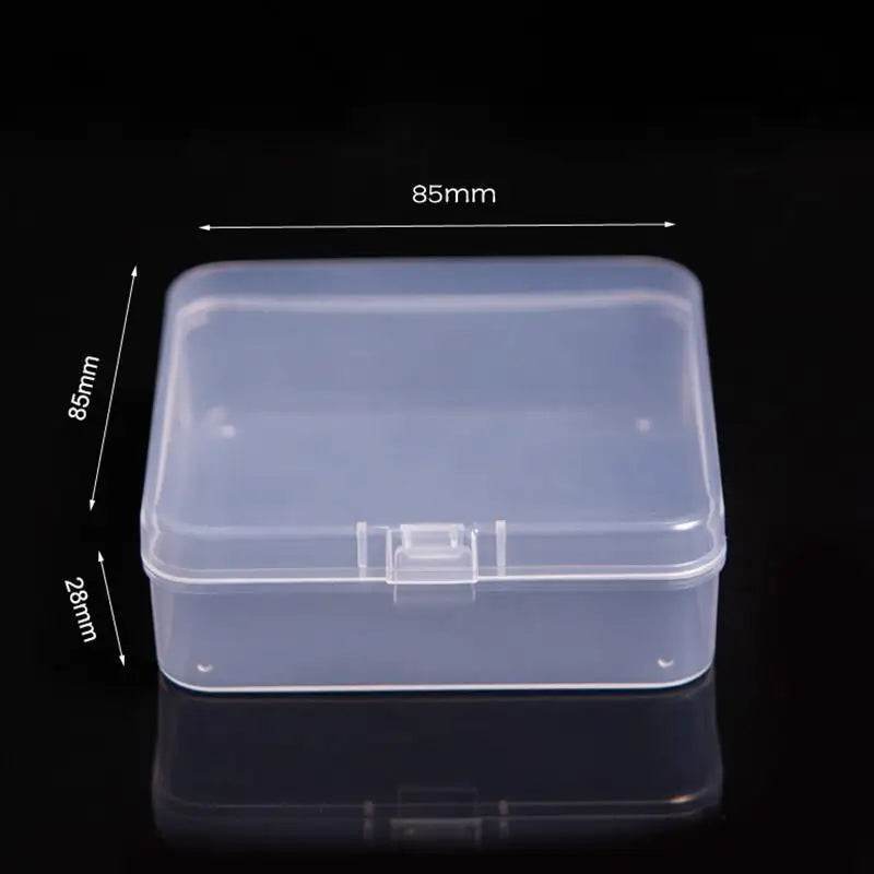 Mini Plastic Box Rectangular Box Translucent Box Packing Box Storage Box Dustproof Solid Strong Jewelry Storage Case Container - P12 Hub Europe