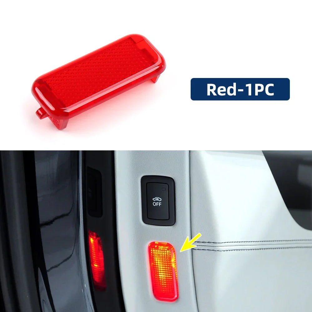 For Audi  Cars A6 A4 A3 Q7 Q5 Q4 Q3 Car Door Lamp Shade Door Lamp Light Warning Light Red Light  Door Signal Lamp