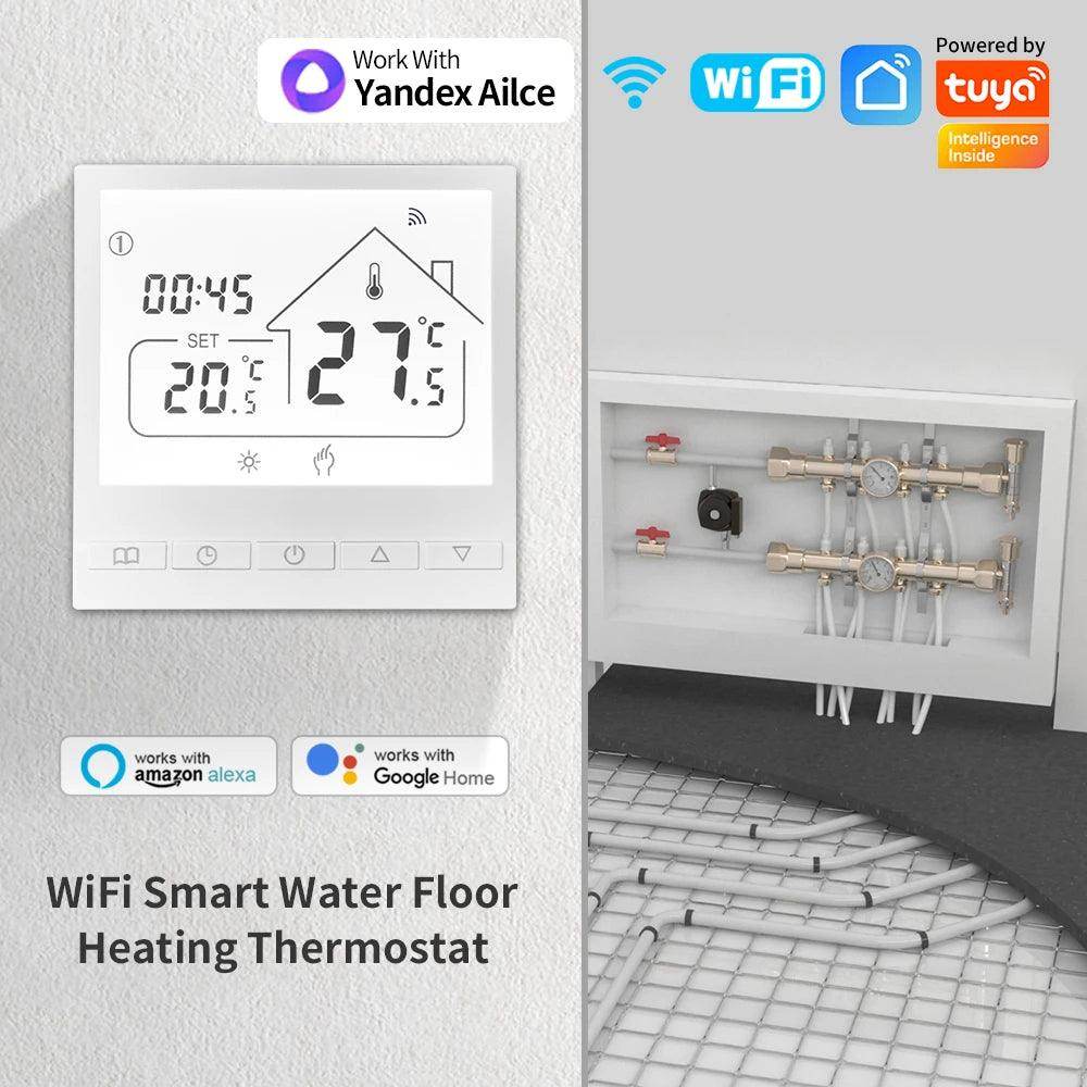 Smart Thermostat WiFi | LCD, Electric Floor/Boiler, Alexa, Google, Alice - P12 Hub Europe