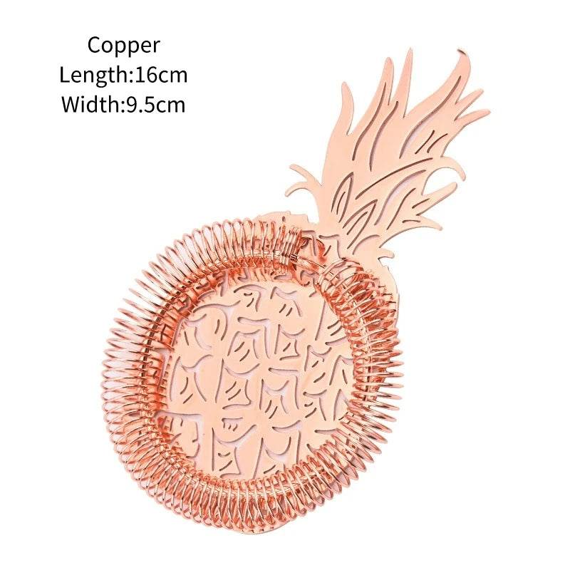 Creative Pineapple Cocktail Strainers Wine Strainer Stainless Steel Bar Strainer Drinkware Tools Bartender Bar Accessories - P12 Hub Europe