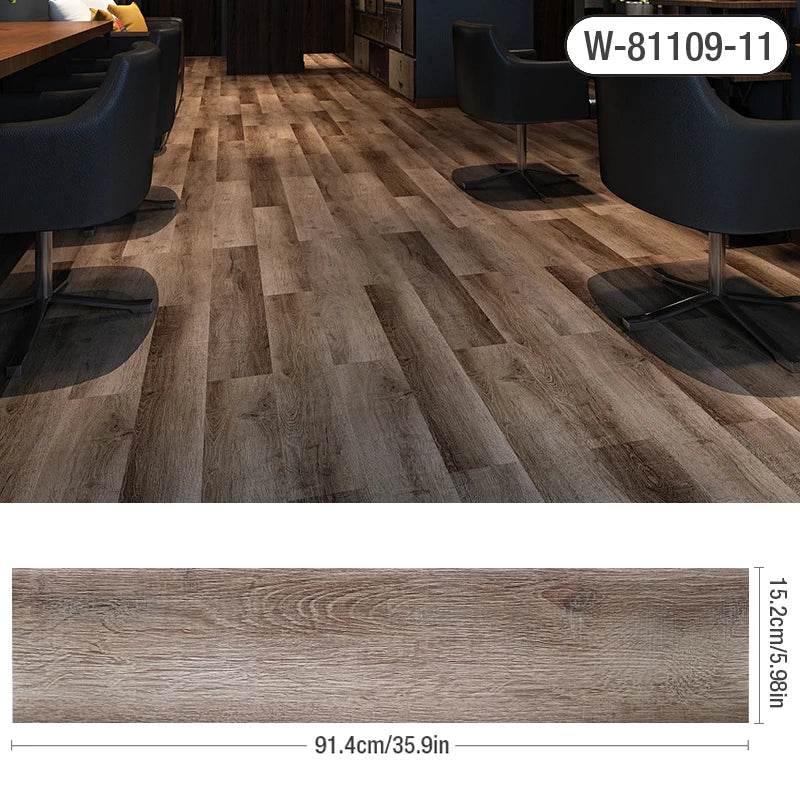 3D Self-Adhesive thick Wood Grain Floor sticker Wallpaper Modern Wall Sticker Waterproof Living Room Toilet Kitchen Home Decor - P12 Hub Europe