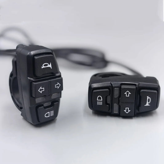New Electric Bicycle Parts 12v-120v Multi-function Switch 8-way For E-Scooter Motorcycle Handlebar Controller Switch
