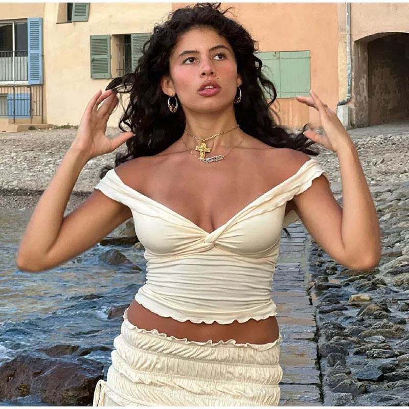 Sexy Pleated Lace-Up Skirt Set - P12 Hub Europe