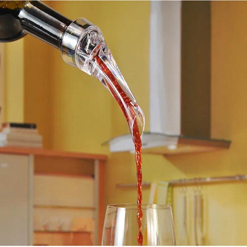 Acrylic Wine Aerator Pourer Premium Aerating Pourer Red Wine Decanter Cap Spout Stopper Bottle Mouth Dispenser Decanter Spout - P12 Hub Europe