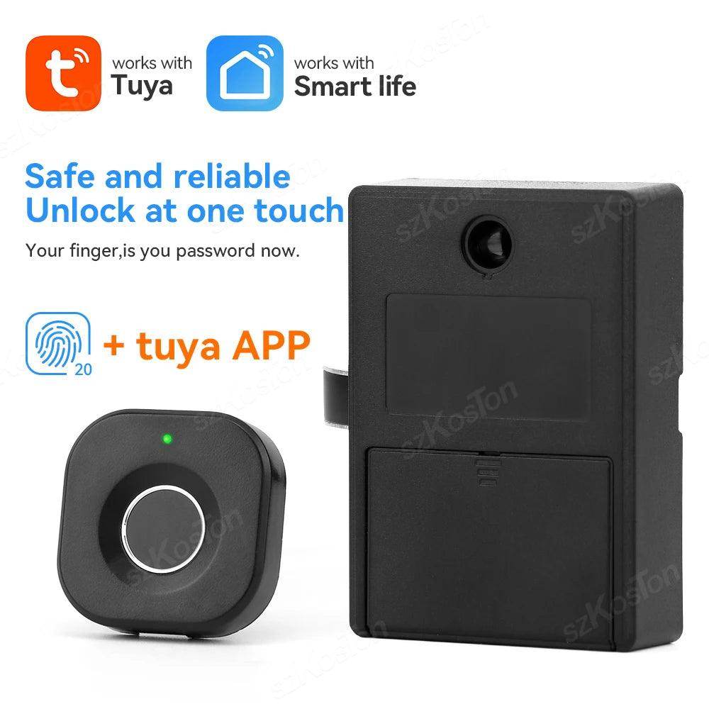 Fingerprint Drawer Lock Keyless Rechargeable, Biometric Security - P12 Hub Europe