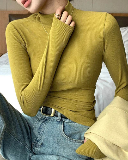 Women's Half Turtleneck Sweater - P12 Hub Europe