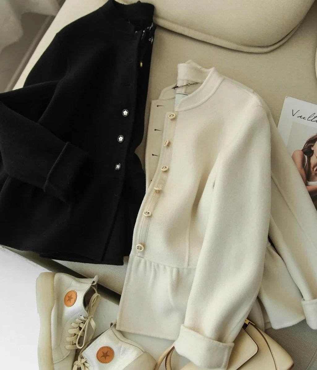 Slim Elegant Wool Coat - P12 Hub Europe