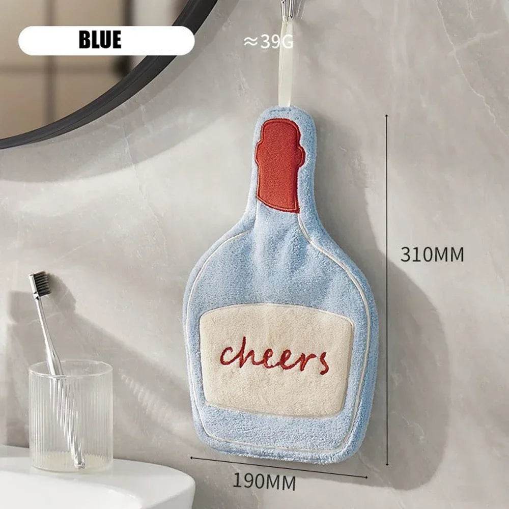 Coral Velvet Hand Towel Hand Towel Home Convenient Hanging Thickened Kitchen and Double-layer Speed Dry Absorbent Hand Cloth - P12 Hub Europe