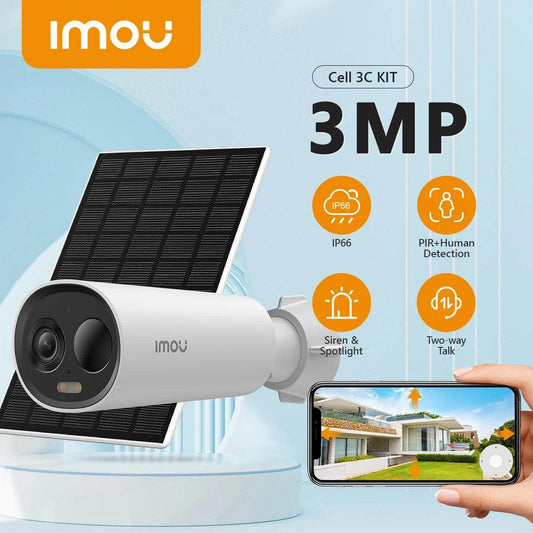 Solar Battery Cam Kit IMOU Cell 3C, 2K, Color Night - P12 Hub Europe