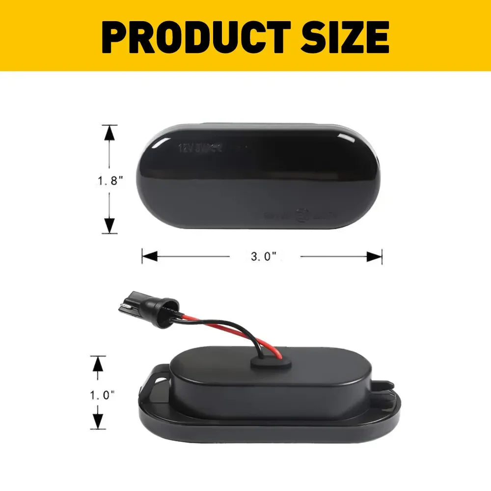 2PCS Led Dynamic Side Marker Turn Signal Light Sequential Blinker Light For VW Golf 3 4 MK3 MK4 Passat 3BG Polo 6N 9N Bora Vento