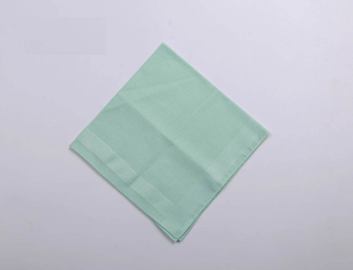 Cotton high-end solid color Handkerchief Park Mountain Road Cycling Camping Wiping Sweat Cleaning Portable Men's Pocket Towel - P12 Hub Europe